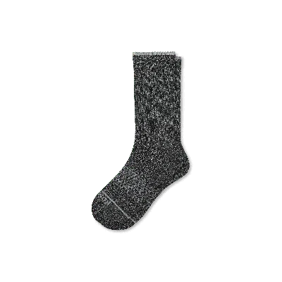 Bombas Merino Wool Blend Calf Socks In Dark Charcoal