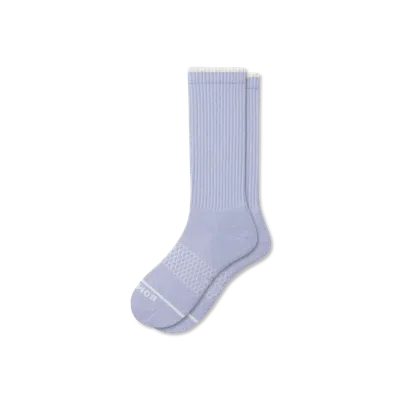Bombas Merino Wool Blend Calf Socks In Dawn Blue