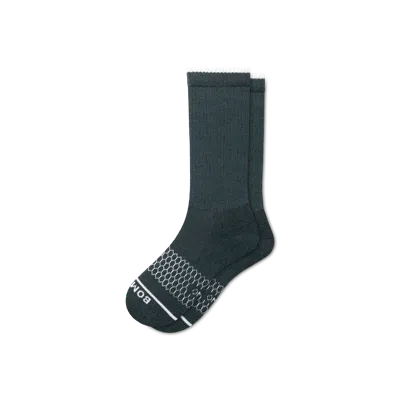 Bombas Merino Wool Blend Calf Socks In Green