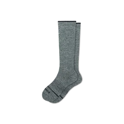 Bombas Merino Wool Blend Everyday Compression Knee High Socks (15-20mmhg) In Alpine Green