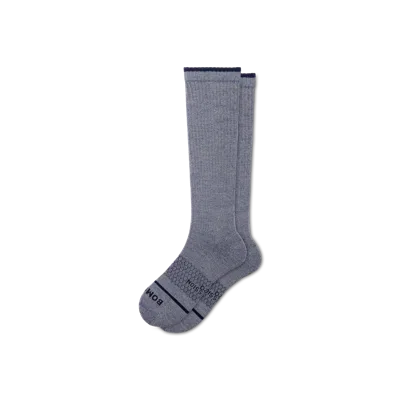 Bombas Merino Wool Blend Everyday Compression Knee High Socks (15-20mmhg) In Gray
