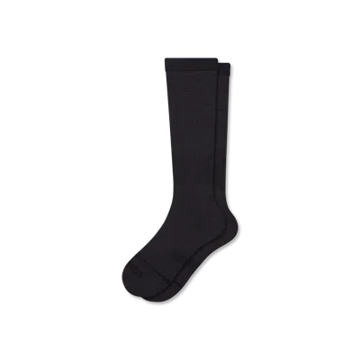 Bombas Merino Wool Blend Everyday Compression Socks (15-20mmhg) In Black
