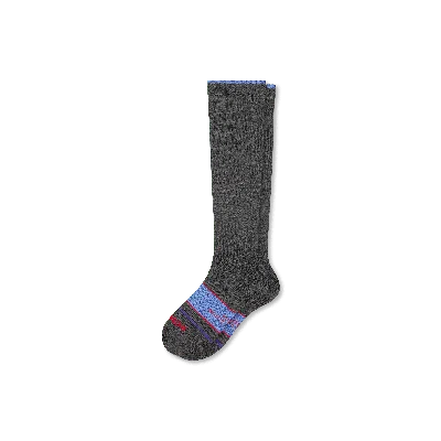 Bombas Merino Wool Blend Everyday Compression Socks (15-20mmhg) In Black Sand