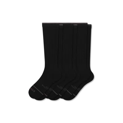 Bombas Merino Wool Blend Everyday Compression Socks 3-pack (15-20mmhg) In Black