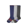 Bombas Merino Wool Blend Everyday Compression Socks 3-pack (15-20mmhg) In Blue Haze Mix