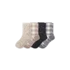 Bombas Merino Wool Blend Half Calf Sock 4-pack In Leopard Gingham Mix