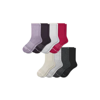 Bombas Merino Wool Blend Half Calf Sock 8-pack In Multi