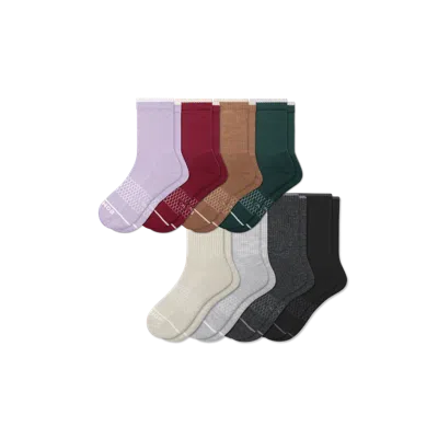 Bombas Merino Wool Blend Half Calf Sock 8-pack In Multi
