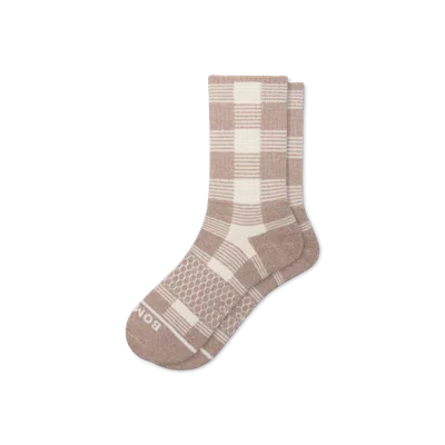 Bombas Merino Wool Blend Half Calf Socks In Almond