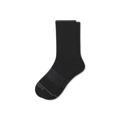Bombas Merino Wool Blend Half Calf Socks In Black