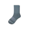 Bombas Merino Wool Blend Half Calf Socks In Grey Surf