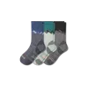 Bombas Merino Wool Blend Hiking Performance Calf Sock 3-pack In Charcoal Ash Mix