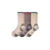 Bombas Merino Wool Blend Hiking Performance Calf Sock 3-pack In Twine Multi