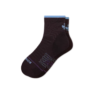 Bombas Merino Wool Blend Hiking Performance Quarter Socks In Ganache