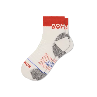Bombas Merino Wool Blend Hiking Performance Quarter Socks In Multi