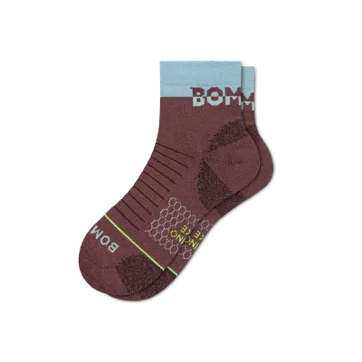 Bombas Merino Wool Blend Hiking Performance Quarter Socks In Multi