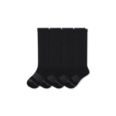 Bombas Merino Wool Blend Knee-high Sock 4-pack In Black Mix