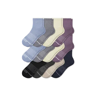 Bombas Merino Wool Blend Quarter Sock 12-pack