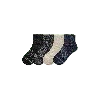 Bombas Merino Wool Blend Quarter Sock 4-pack In Dark Mix