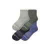 Bombas Merino Wool Blend Quarter Sock 4-pack In Multi