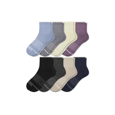 Bombas Merino Wool Blend Quarter Sock 8-pack
