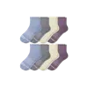 Bombas Merino Wool Blend Quarter Sock 8-pack In Purple