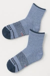 Bombas Merino Wool Blend Quarter Socks In Blue