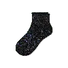 Bombas Merino Wool Blend Roll-top Gripper House Socks In Black