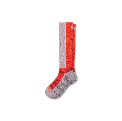 Bombas Mid-cushion Merino Wool Blend Ski & Snowboard Socks In Bright Tomato