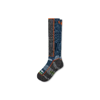 Bombas Mid-cushion Merino Wool Blend Ski & Snowboard Socks In Navy Ocean