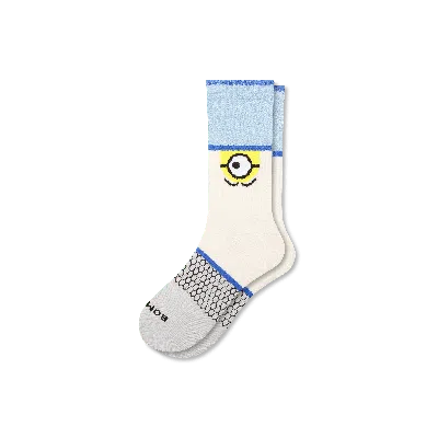 Bombas Minions Calf Socks In Soft White