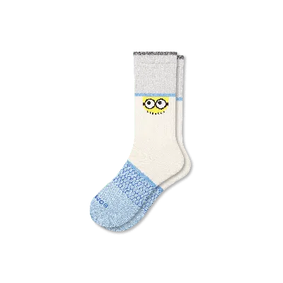 Bombas Minions Calf Socks In White