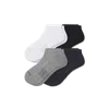 Bombas Modern Rib Ankle Sock 4-pack In White Black Mix