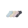 Bombas Modern Rib Ankle Sock 4-pack In Willow Sand Mix