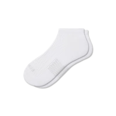 Bombas Modern Rib Ankle Socks In Bright White