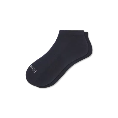 Bombas Modern Rib Ankle Socks In Midnight Navy