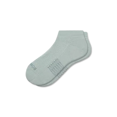 Bombas Modern Rib Ankle Socks In Misty Sky