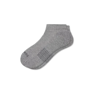 Bombas Modern Rib Ankle Socks In Washed Black