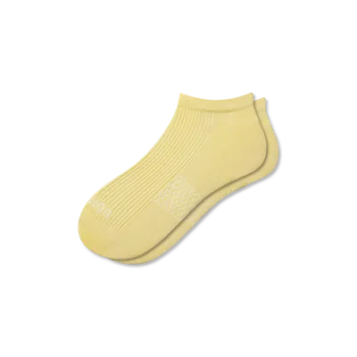 Bombas Modern Rib Ankle Socks In Yellow