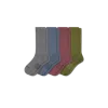 Bombas Modern Rib Calf Sock 4-pack In Blue