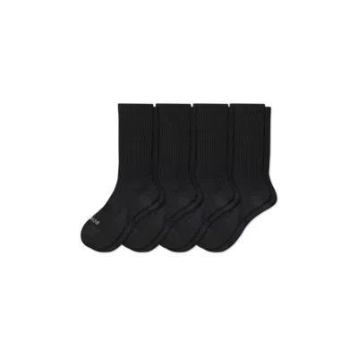 Bombas Hybrid Ribbed Calf Sock 4-pack In Black