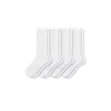 Bombas Modern Rib Calf Sock 4-pack In White