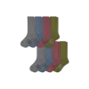 Bombas Modern Rib Calf Sock 8-pack In Blue