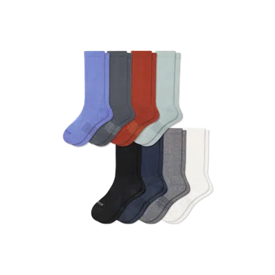 Bombas Modern Rib Calf Sock 8-pack In Peri Smoke Multi Mix