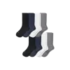Bombas Modern Rib Calf Sock 8-pack In White Black Mix