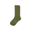 Bombas Modern Rib Calf Socks In Green