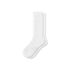 Bombas Modern Rib Calf Socks In Bright White