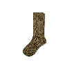 Bombas Modern Rib Calf Socks In Green Olive