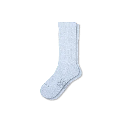 Bombas Modern Rib Calf Socks In Halo Blue