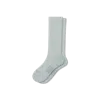 Bombas Modern Rib Calf Socks In Misty Sky